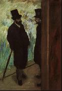Edgar Degas Halevy and Cave Backstage at the Opera Norge oil painting reproduction